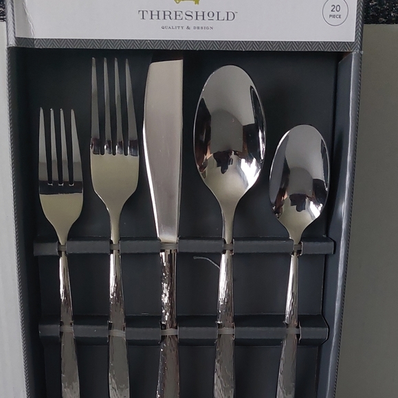 Threshold Kitchen Threshold Silverware Cutlery Flatware 2pc Set